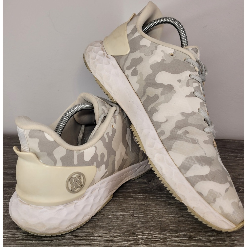 G/FORE MG4+ Camo Golf Shoes Mens 11.5 White Snow Camouflage Spikeless G4MS22EF29